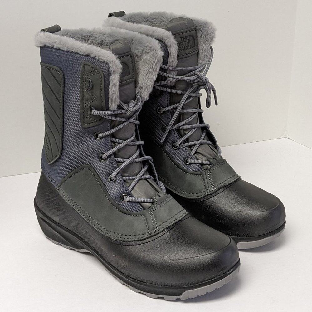 The North Face Shellista IV Mid Waterproof Snow Boots, Zinc Grey, Women's 10 - Picture 1 of 6